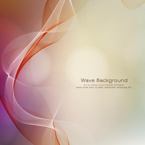 Abstract wave style colorful background vector