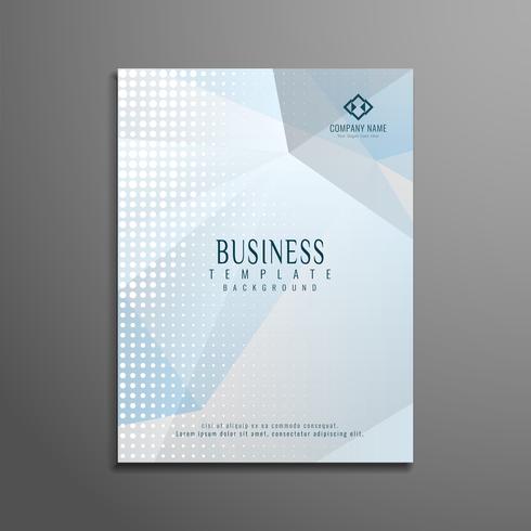 Abstract geometric business flyer template design vector