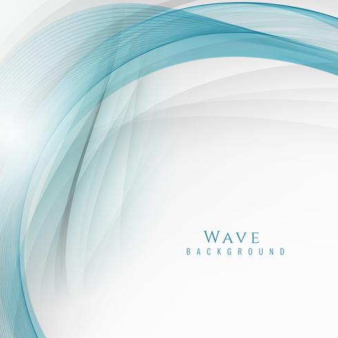 Abstract stylish wave background vector