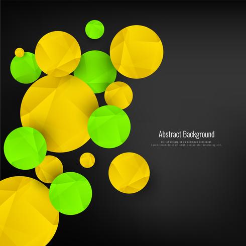 Abstract geometric circles background vector