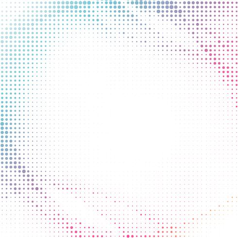 Abstract colorful halftone design background vector