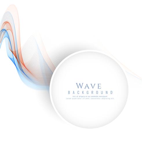 Abstract elegant wave stylish background vector