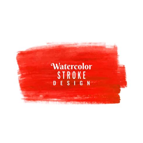 Abstract watercolor stroke design background vector