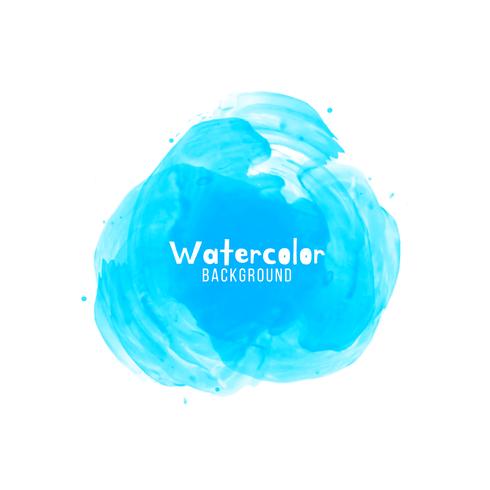 Abstract blue watercolor design background vector