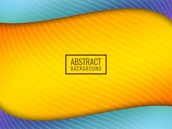 Abstract colorful wavy background vector