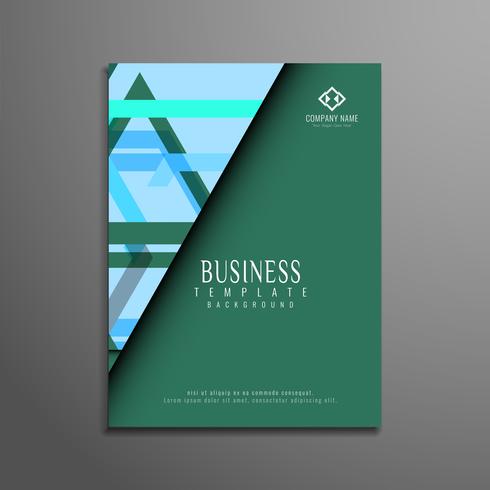 Abstract business flyer template design vector