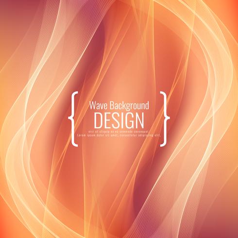 Abstract stylish wave background design vector