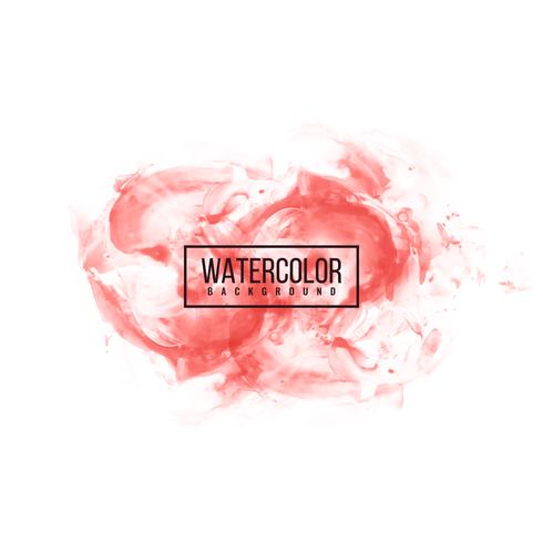 Abstract red watercolor background vector