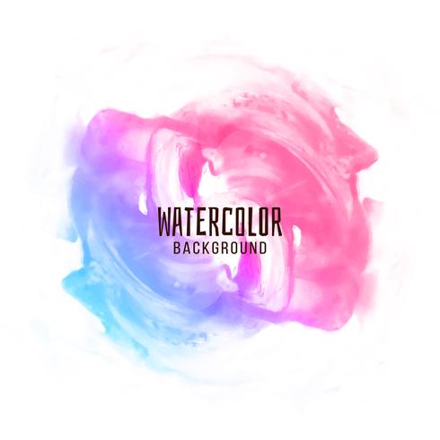 Abstract colorful watercolor design background vector