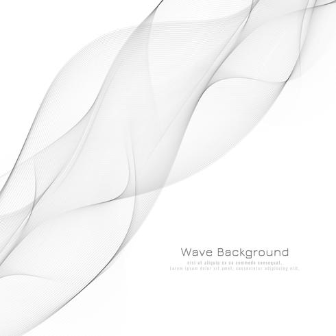 Abstract grey wavy modern background design vector