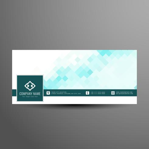 Abstract colorful facebook timeline banner template vector