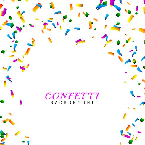 Abstract colorful confetti background vector