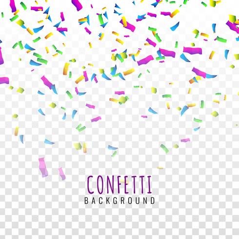 Abstract colorful confetti background vector