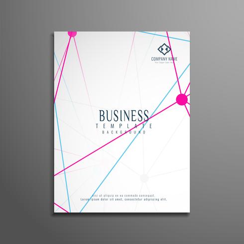 Abstract technological business flyer template design vector