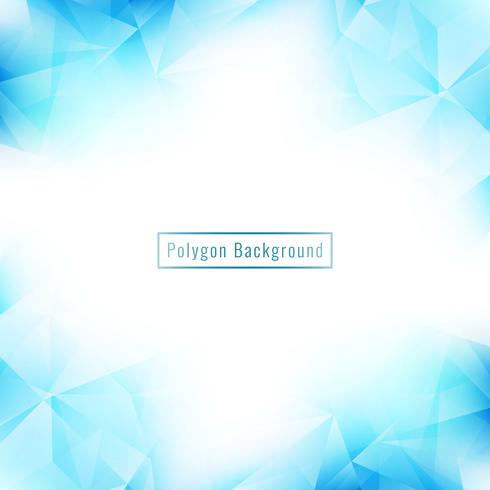 Abstract blue geometric polygon background vector