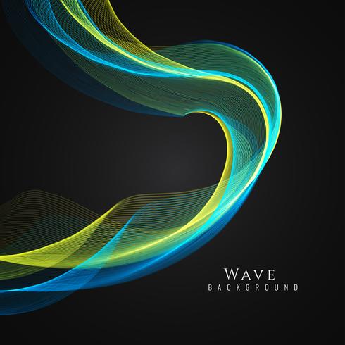 Abstract elegant wave stylish background vector