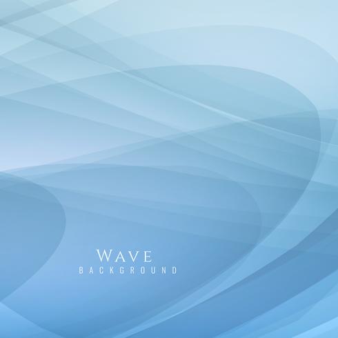 Abstract stylish blue wave background vector