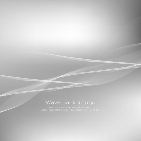 Abstract grey wave background design vector