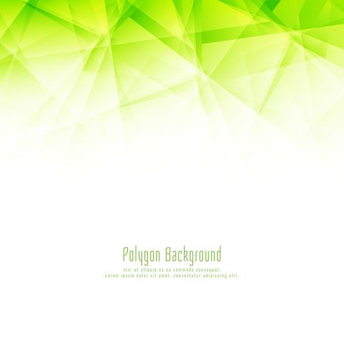 Abstract modern green polygon design background vector