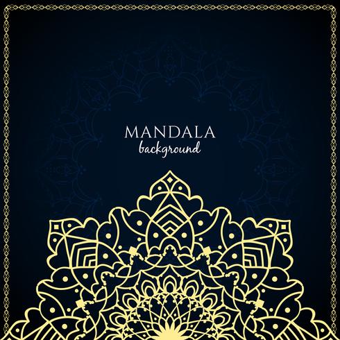 Abstract beautiful luxury mandala background vector