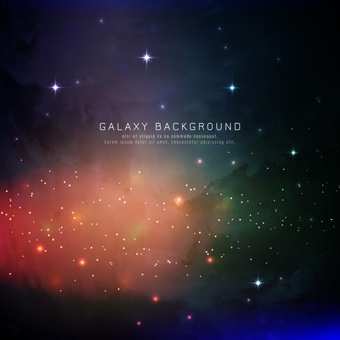 Abstract colorful galaxy background vector