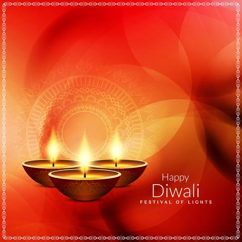 Abstract stylish Happy Diwali decorative background vector