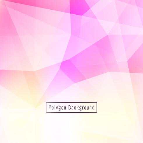 Abstract pink polygonal background vector