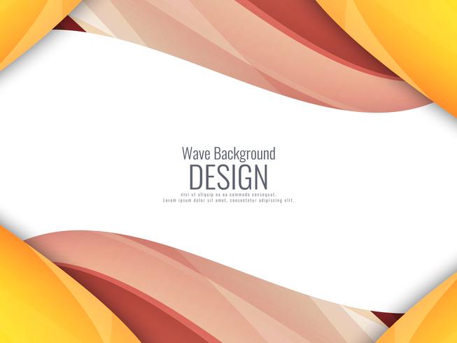 Abstract colorful wavy background vector