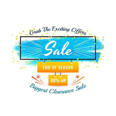 Abstract colorful sale background vector