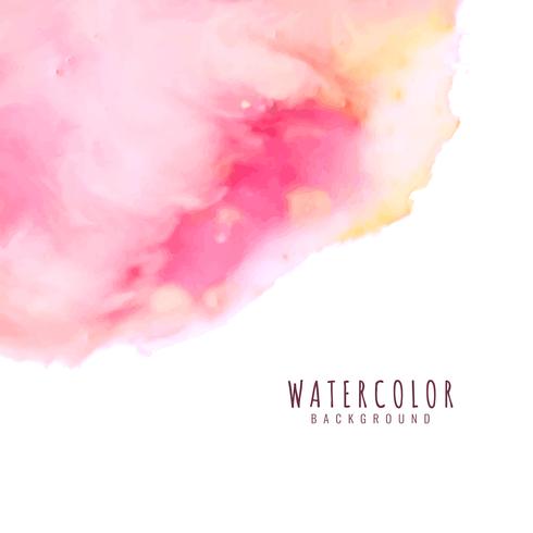 Abstract watercolor design background vector