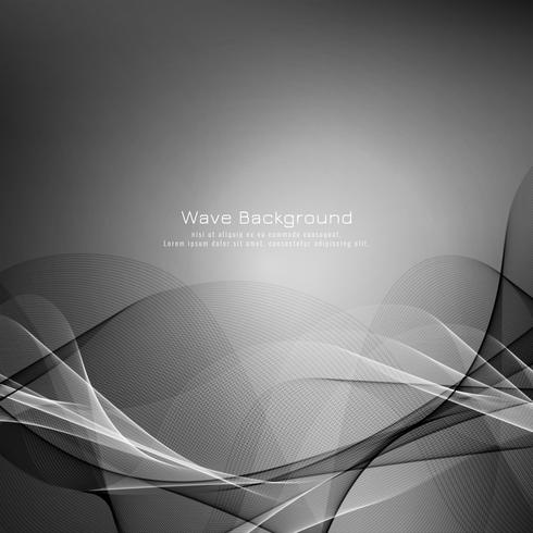 Abstract grey wave elegant background vector