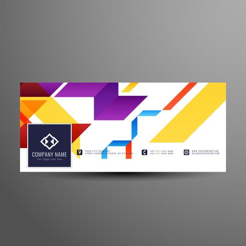 Abstract facebook timeline banner elegant template vector