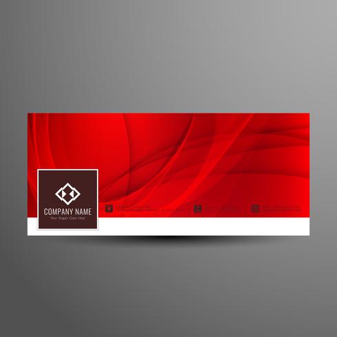 Plantilla de banner de Facebook timeline abstracto elegante vector