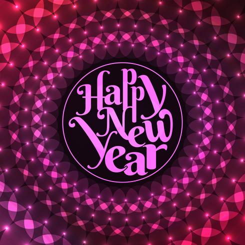 Abstract stylish Happy New Year 2019 background vector