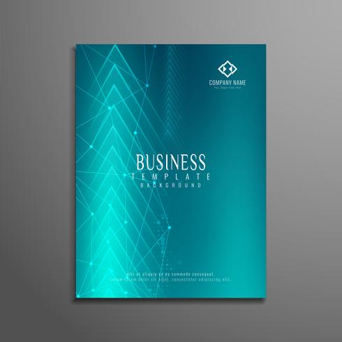 Abstract business flyer template design vector