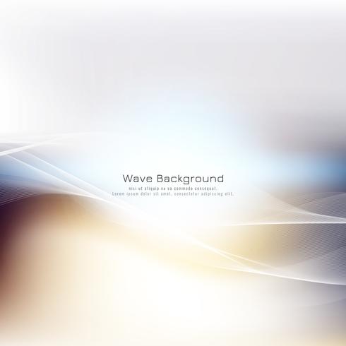 Abstract stylish blue wave background vector