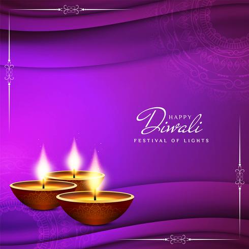 Abstract Happy Diwali religious greeting background vector