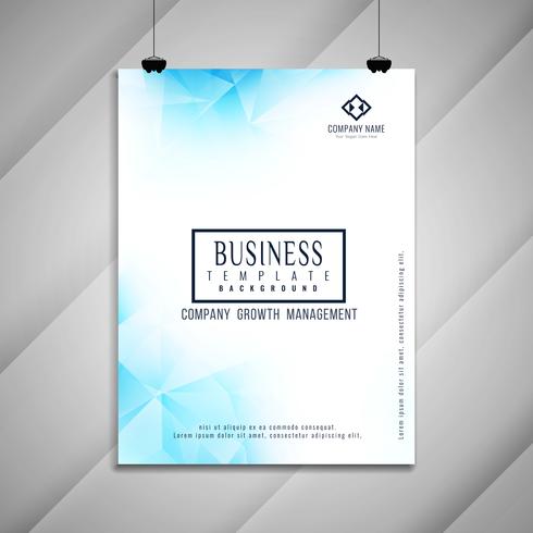 Abstract business brochure geometric template design vector