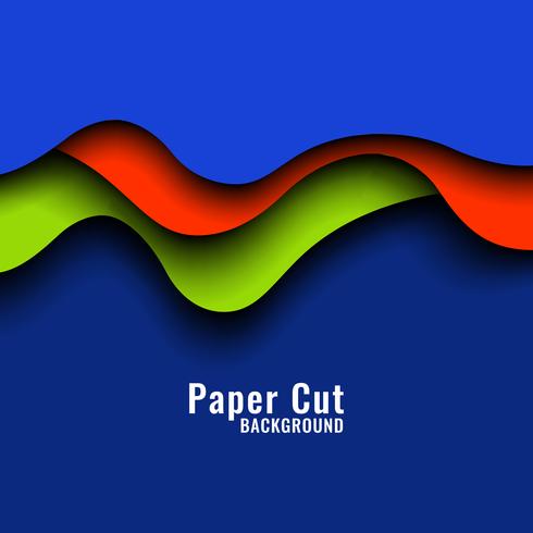Abstract colorful papercut background vector