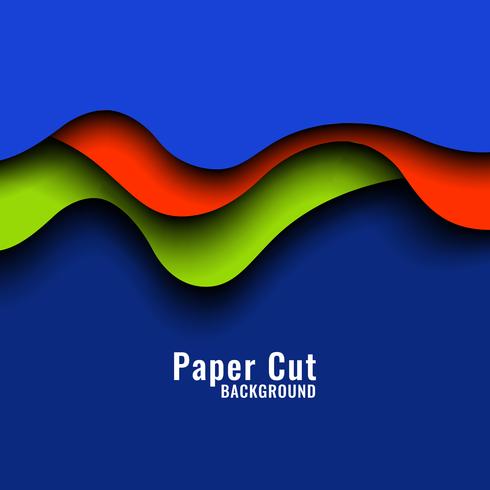 Abstract colorful papercut background vector