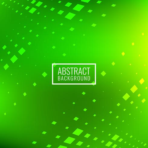 Abstract bright green square blocks background vector