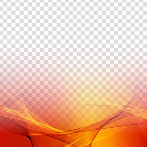 Abstract colorful wave transparent modern background vector