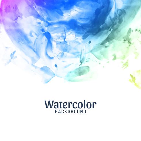 Abstract colorful watercolor background vector