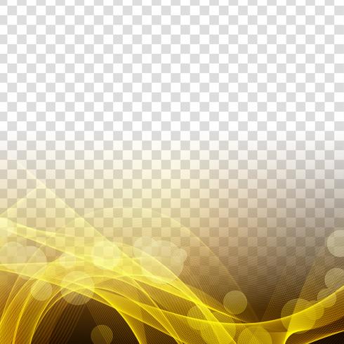 Abstract modern glowing wave transparent background vector