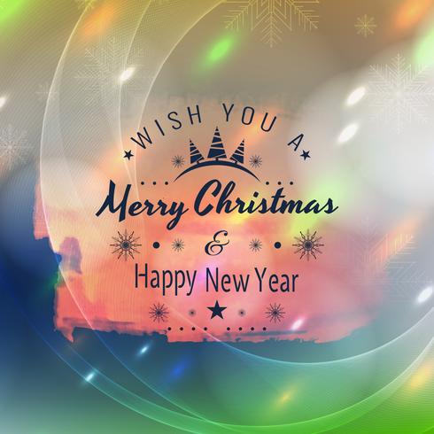 Abstract Merry Christmas colorful background vector