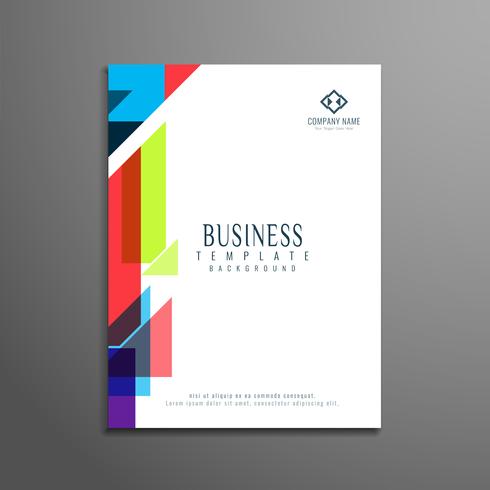 Abstract business flyer template design vector
