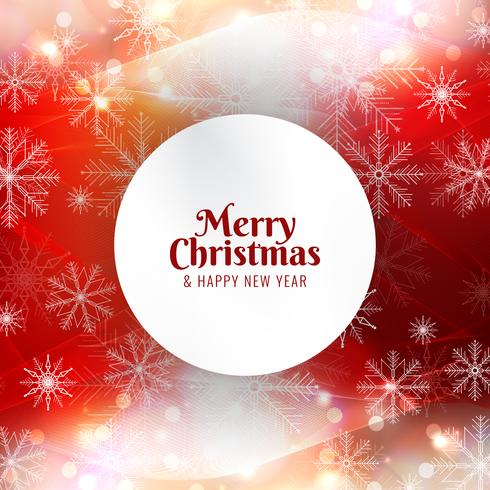 Abstract Merry Christmas bright red background vector