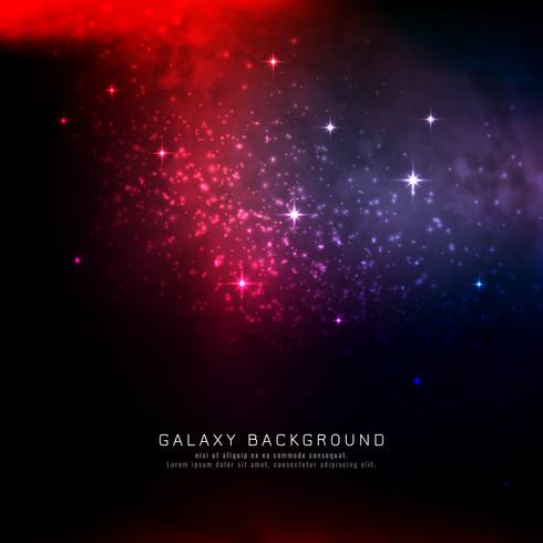 Abstract colorful galaxy background vector
