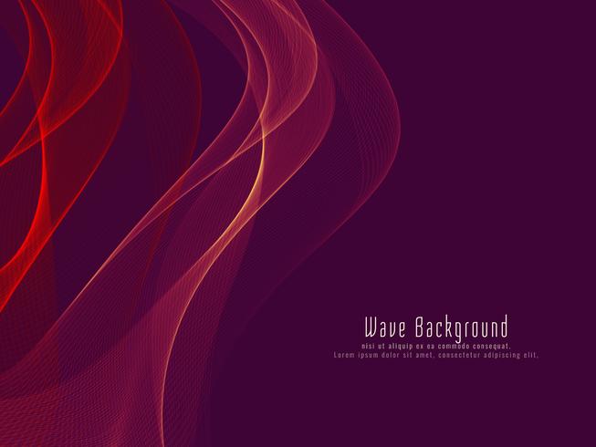 Abstract colorful glowing wave background vector
