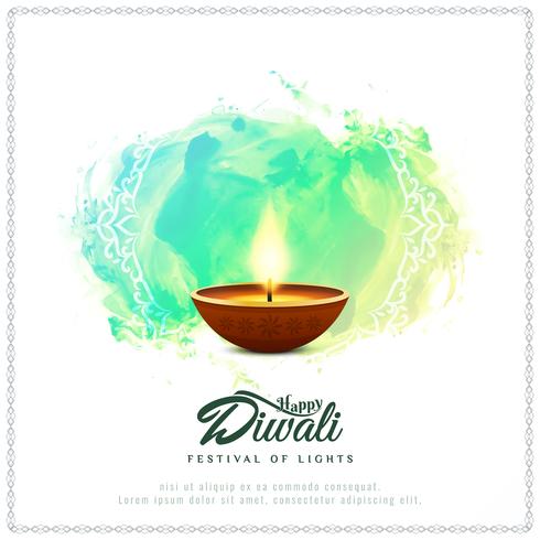 Abstract religious Happy Diwali background vector